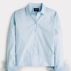 J Crew button-down shirt with feather cuffs. NWT Size XL sold out